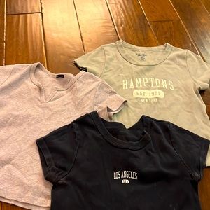 Cropped shirt for girls